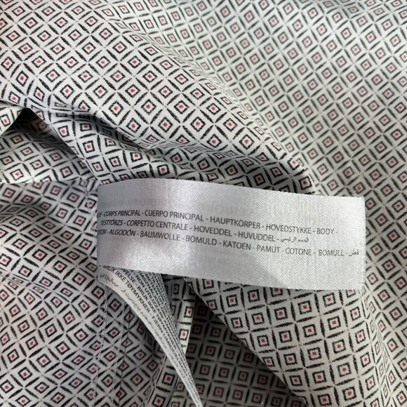 Ariat Button Down White Shirt Men's Medium Tan Joules Beckett Star Pattern LS - Picture 9 of 9